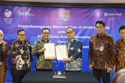 Tingkatkan Pembangunan Walikota MoU dengan PT Jamkrindo