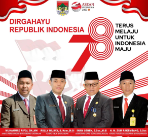 Sekretariat DPRD Kota Lubuklinggau Ucapkan Dirgahayu Republik Indonesia ke-78 Tahun