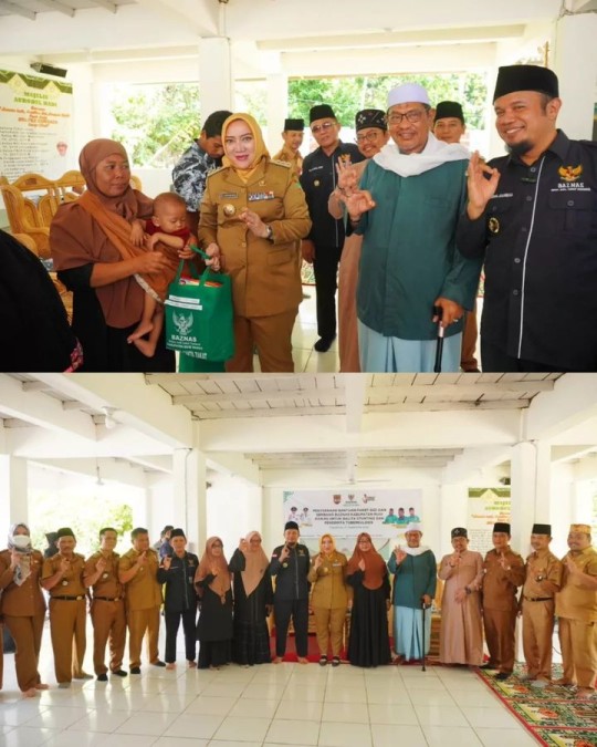 Bupati Musi Rawas Serahkan Penghargaan dan Bantuan Paket Gizi Untuk Masyarakat