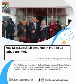 Wali Kota Lubuk Linggau Hadiri HUT ke-12 Kabupaten PALI