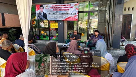 Midun, Anggota DPRD Kota Lubuklinggau Adakan Kegiatan peningkatan pengawasan produk hukum di Kota Lubuklinggau