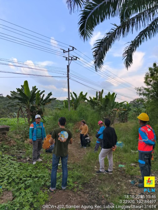 PLN UP3 Lubuklinggau Gerak Cepat Tangani Gangguan