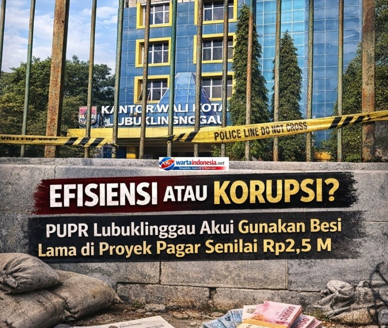 Efisiensi atau Korupsi? PUPR Lubuklinggau Akui Gunakan Besi Lama di Proyek Pagar Senilai Rp2,5m