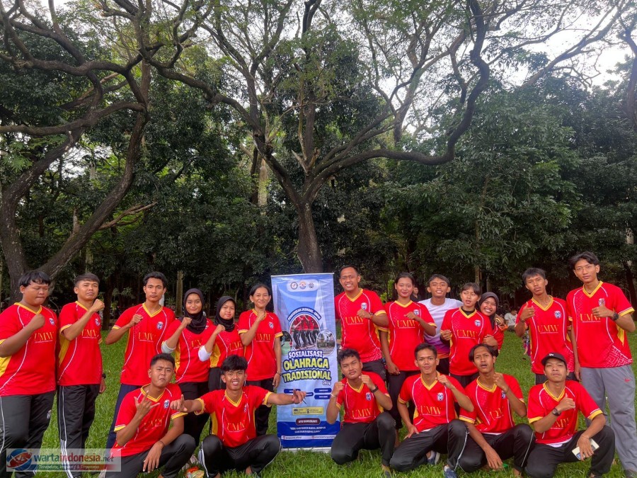 Mahasiswa Penjas Universitas Mangku Wiyata Sosialisasikan Olahraga Tradisional di CFD Kota Cilegon