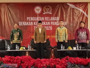 Perkuat Arah Kebijakan Ideologi Pancasila, Anggota Komisi XIII DPR RI H. S. N. Prana Putra Sohe Gandeng BPIP RI Gelar Penguatan Relawan Gerakan Kebajikan Pancasila di Lubuklinggau